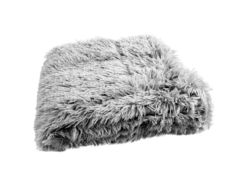 Plaid Imitation Fourrure "Vuzy" 120x150cm Gris