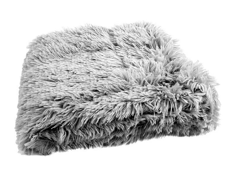 Plaid Imitation Fourrure "Vuzy" 120x150cm Gris