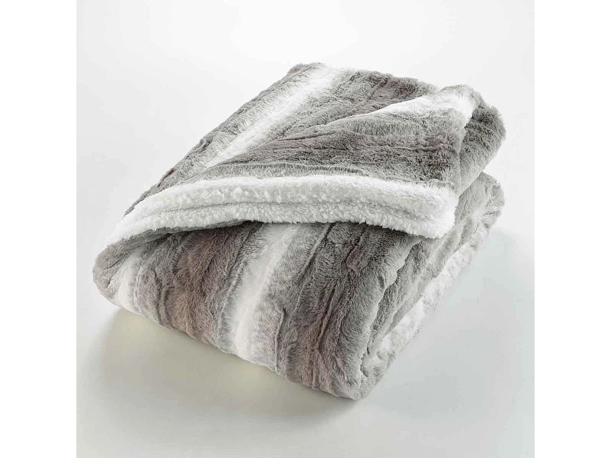 Plaid Imitation Fourrure "Sven" 125x150cm Naturel