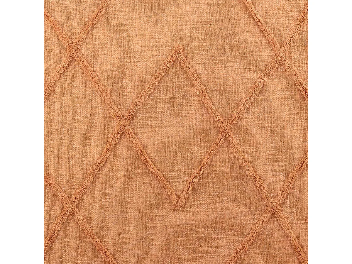 Jeté de Lit Pompons "Amalia" 56x190cm Corail