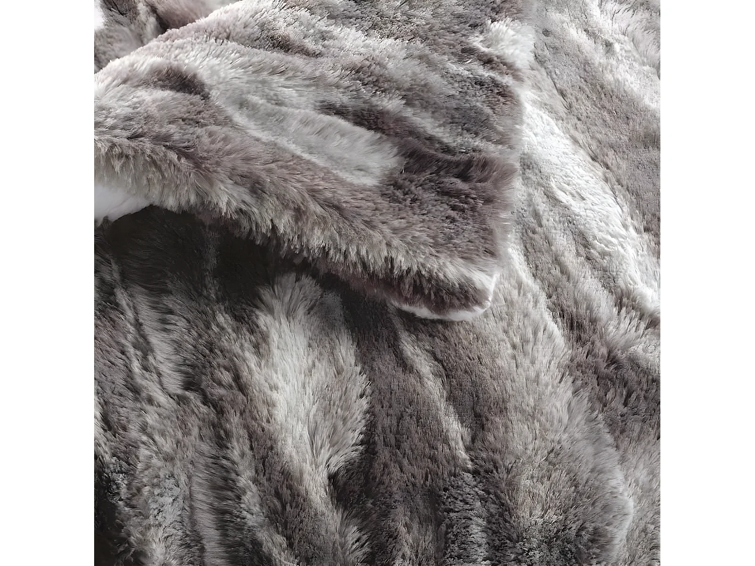 Plaid Imitation Fourrure "Caribou" 125x150cm Naturel