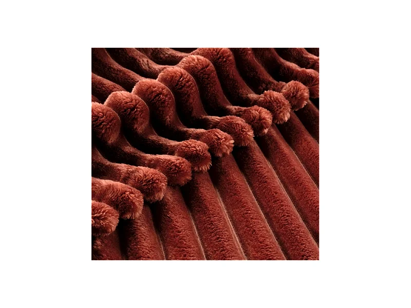 Plaid Flanelle Uni "Kalie" 125x150cm Rose