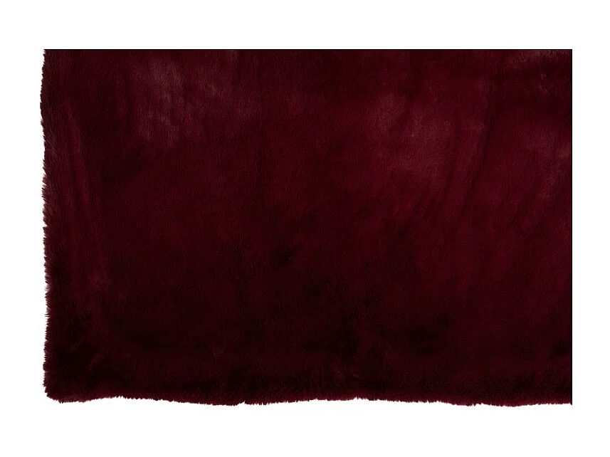 Plaid de poliéster rojo de 180x130 cm