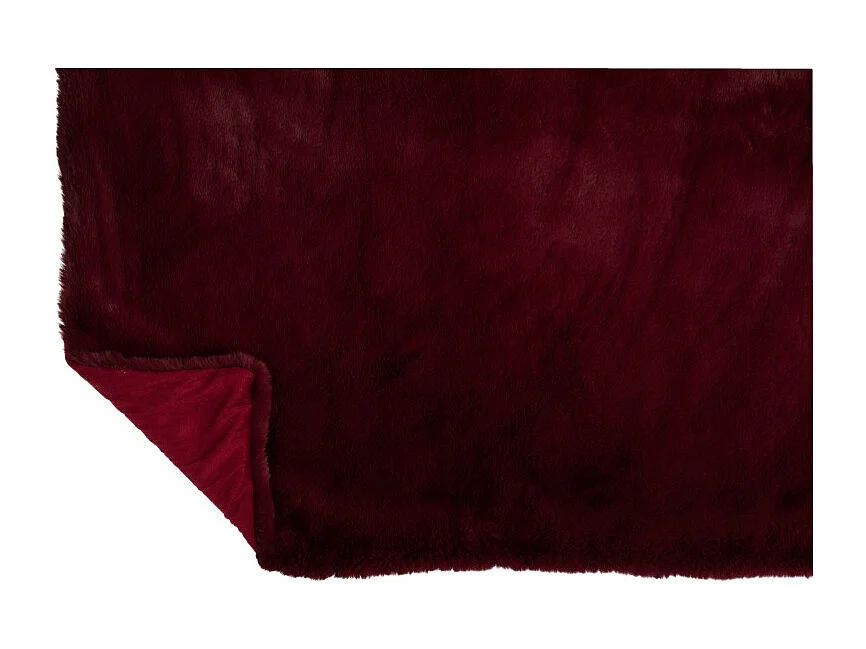 Plaid de poliéster rojo de 180x130 cm