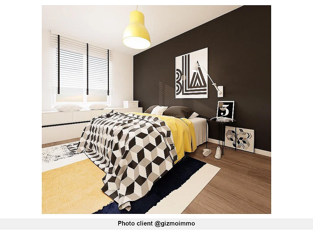 Tapete CAMDEN - Poliéster - 160 x 230 cm - Mostarda, azul-marinho, cinza