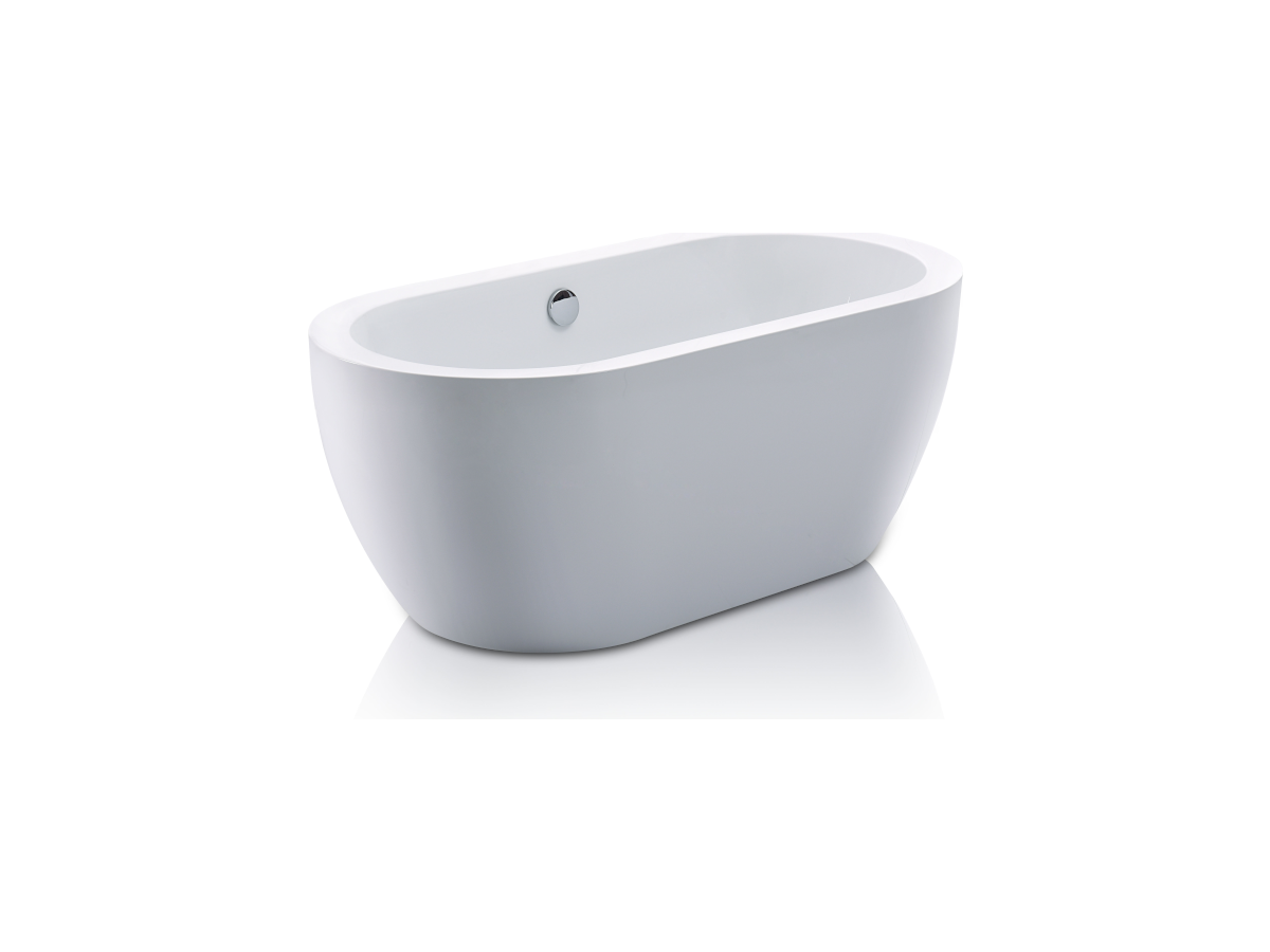 Freistehende Badewanne - 178 L - 150 x 75 x 58 cm - Weiß - ADRINA günstig online kaufen