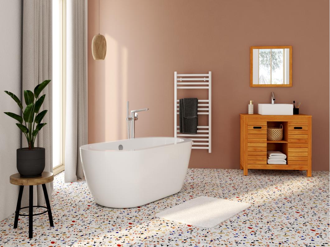 Freistehende Badewanne - 178 L - 150 x 75 x 58 cm - Weiß - ADRINA