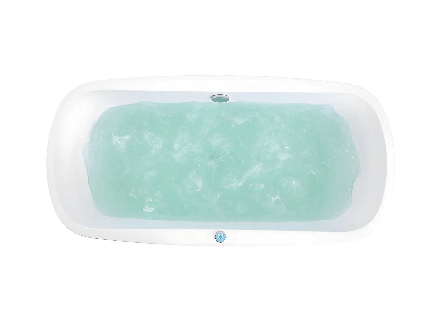 Massagebad met Ledverlichting - balneo therapie SIRGAO - 1 persoon - 155L - 75x150cm - Wit