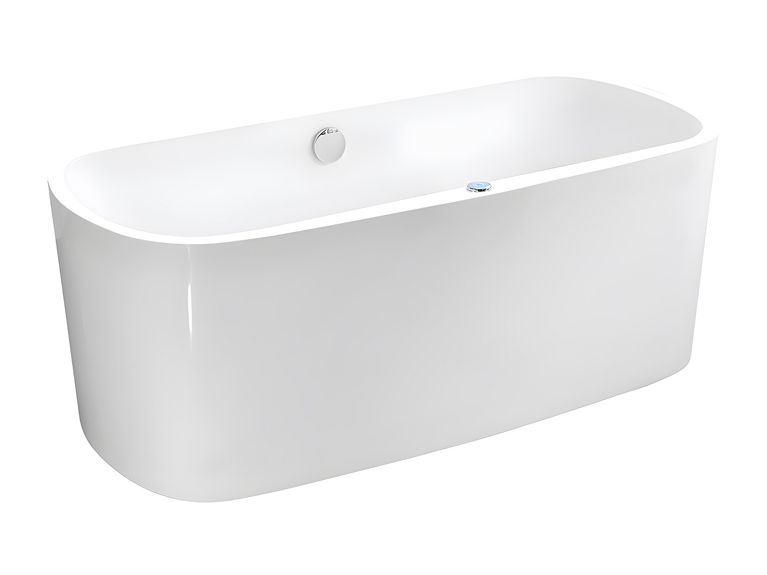 LED-Whirlpool Badewanne - 1 Person - 155 L - Weiß - SIRGAO günstig online kaufen