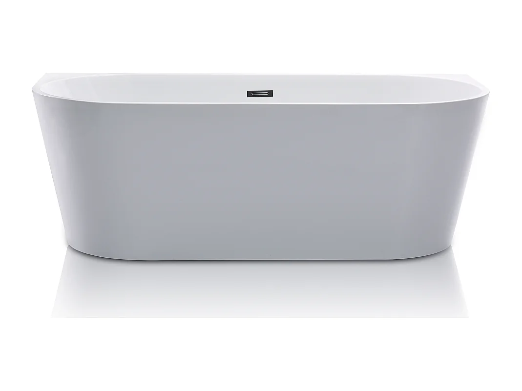 Vasca da bagno semi freestanding 245 litri 170 x 75 x 58 cm Acrilico Bianco - DIVINA