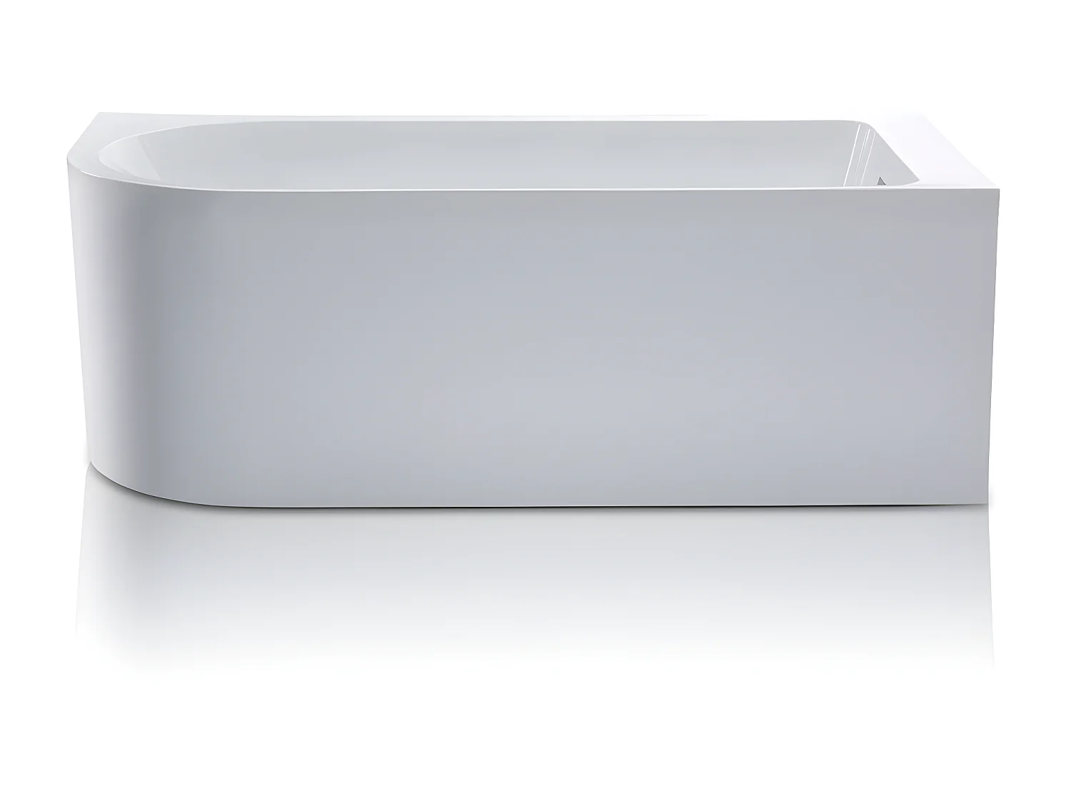 Bañera rinconera - 240L - 170x75x58 cm - blanco - Ángulo derecho - ANIKA