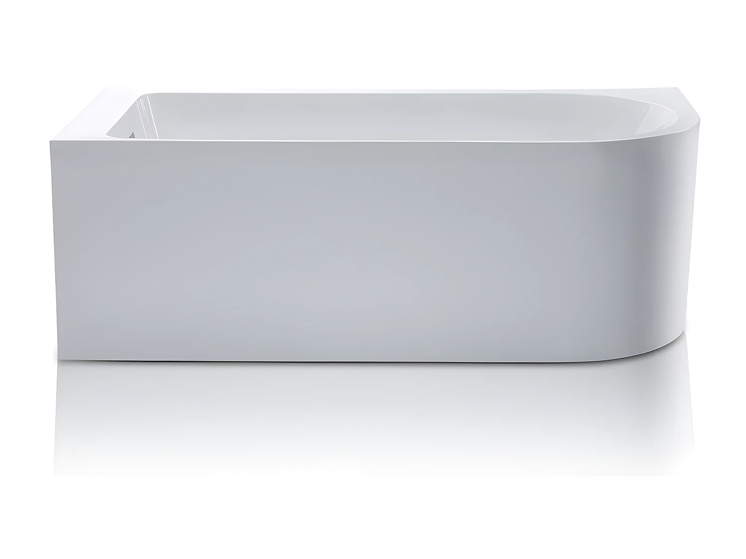 Baignoire d'angle - 240L - 170 x 75 x 58 cm - Blanche - Angle gauche - ANIKA