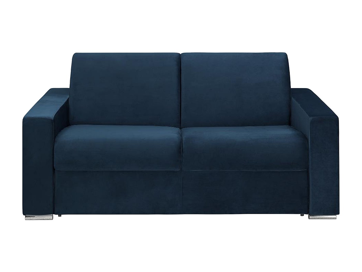 Schlafsofa 2-Sitzer Samt CALITO - Dunkelblau - 18cm kaufen