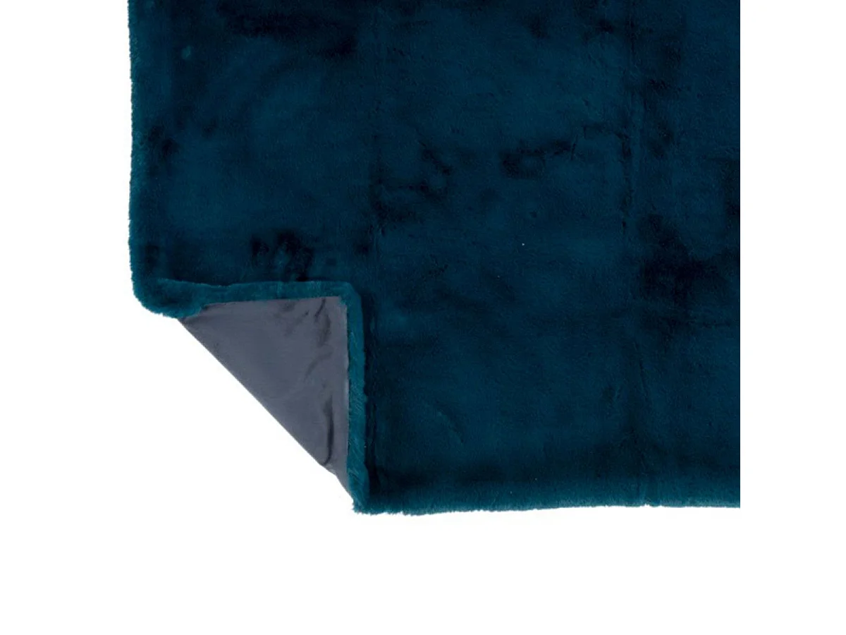 Manta de poliéster petróleo 180x130 cm