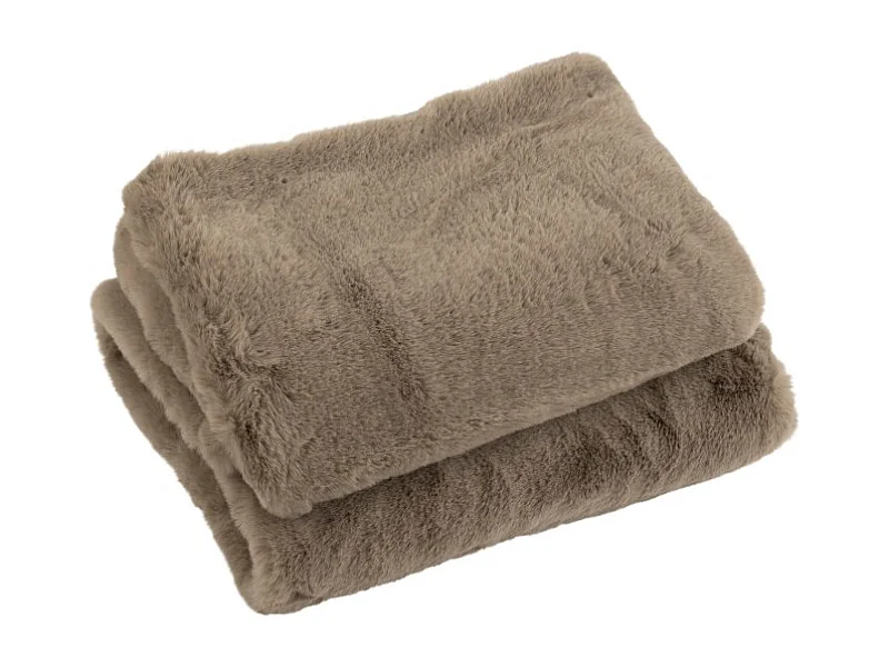 Plaid Imitation Fourrure "Cutie" 130x180cm Gris