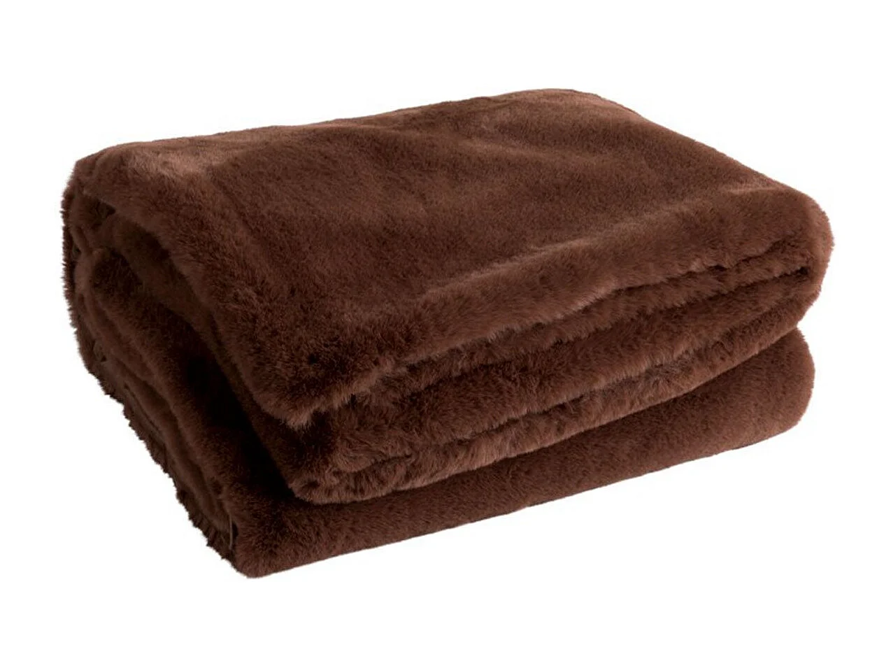 Plaid Imitation Fourrure "Cutie" 130x180cm Marron