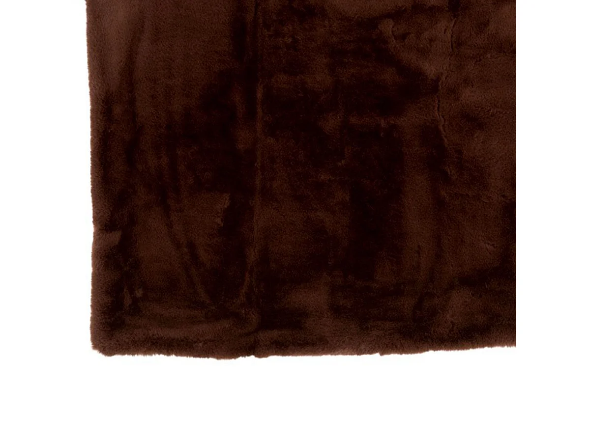 Plaid Imitation Fourrure "Cutie" 130x180cm Marron