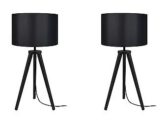 Candeeiro de mesa TOSEL VILI A LT2 tecido coluna cru D30 x  H56  cm