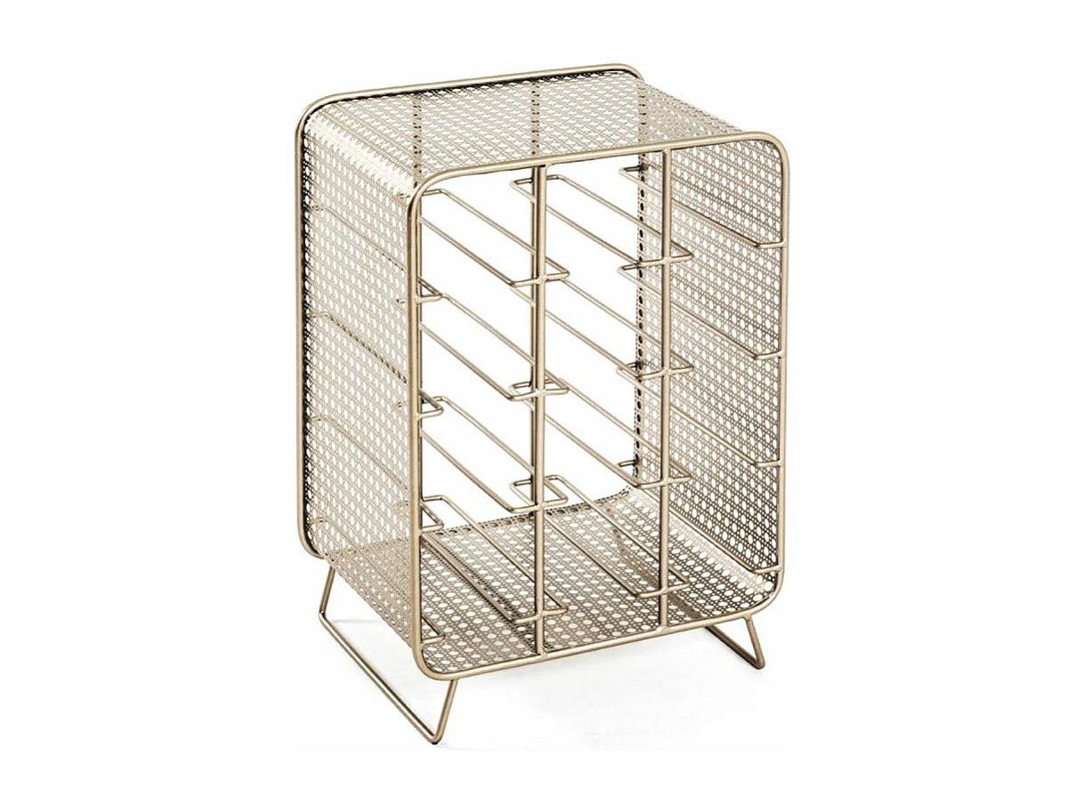 Porte-Bouteilles en Acier "12 Bouteilles" 46cm Or