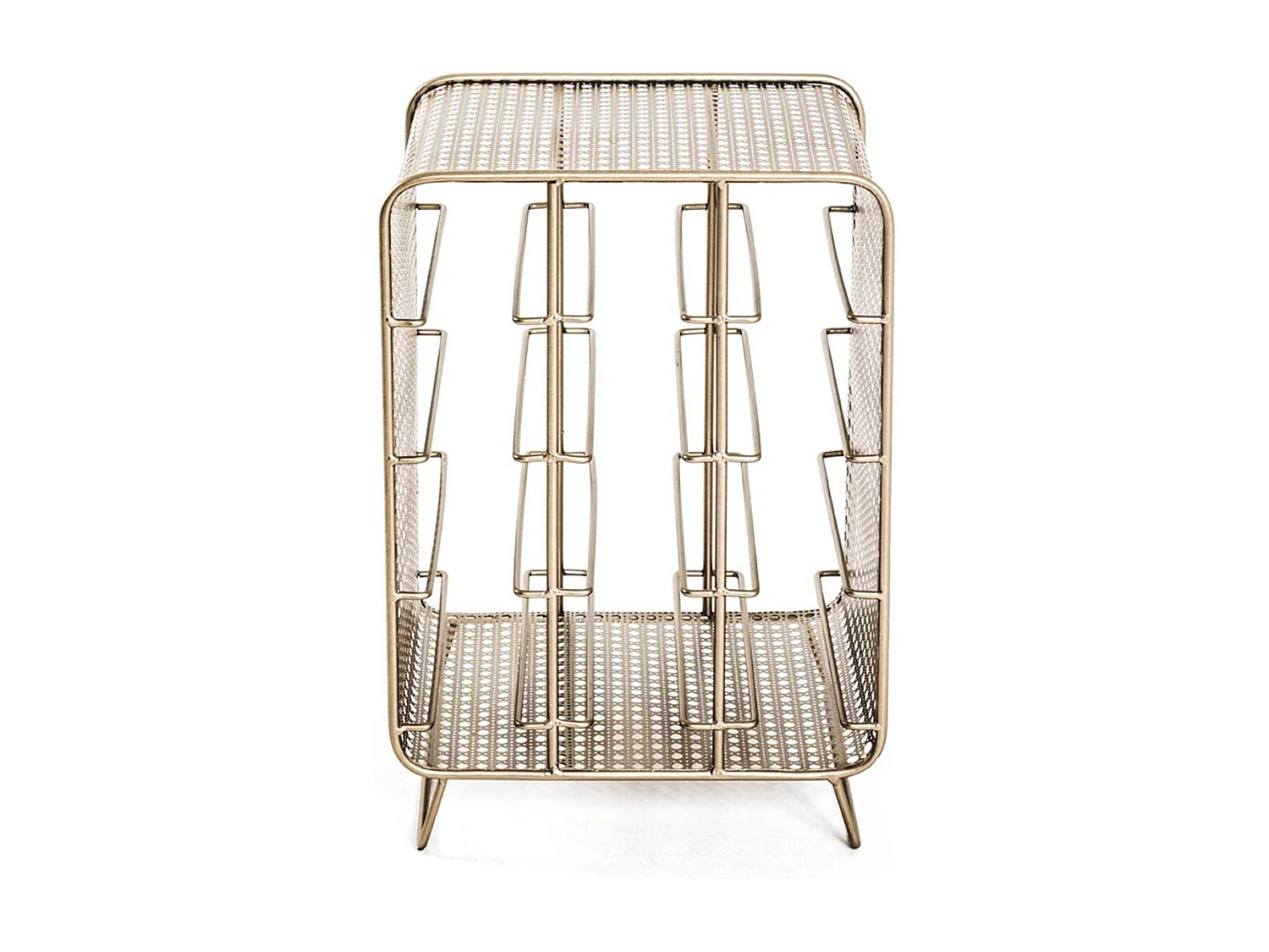 Porte-Bouteilles en Acier "12 Bouteilles" 46cm Or