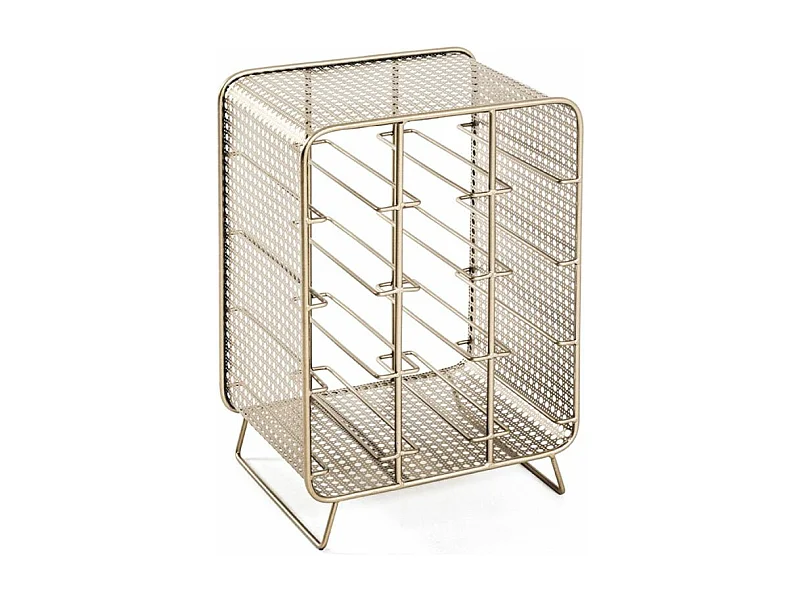 Porte-Bouteilles en Acier "12 Bouteilles" 46cm Or