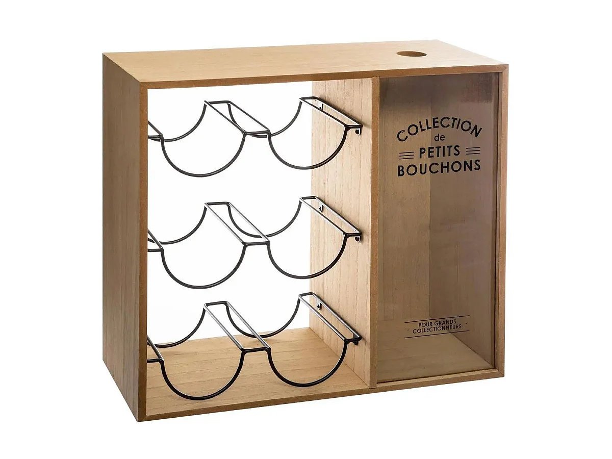 Casier Range-Bouteilles "Loft" 40cm Naturel