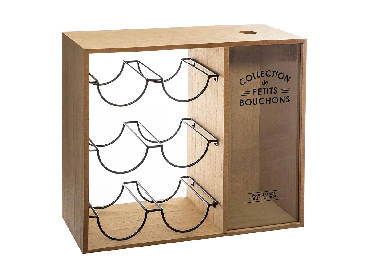 Casier Range-Bouteilles "Loft" 40cm Naturel