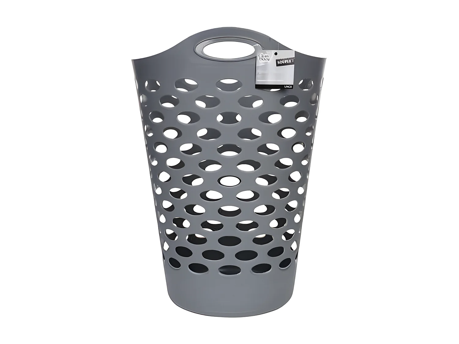 Panier à Linge "Flex" 60L Gris Béton