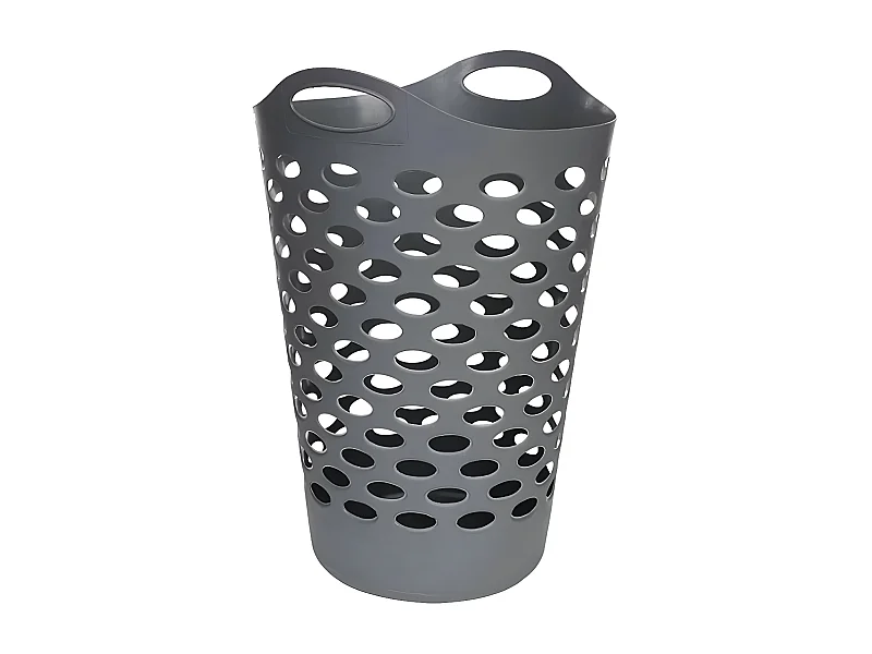 Panier à Linge "Flex" 60L Gris Béton