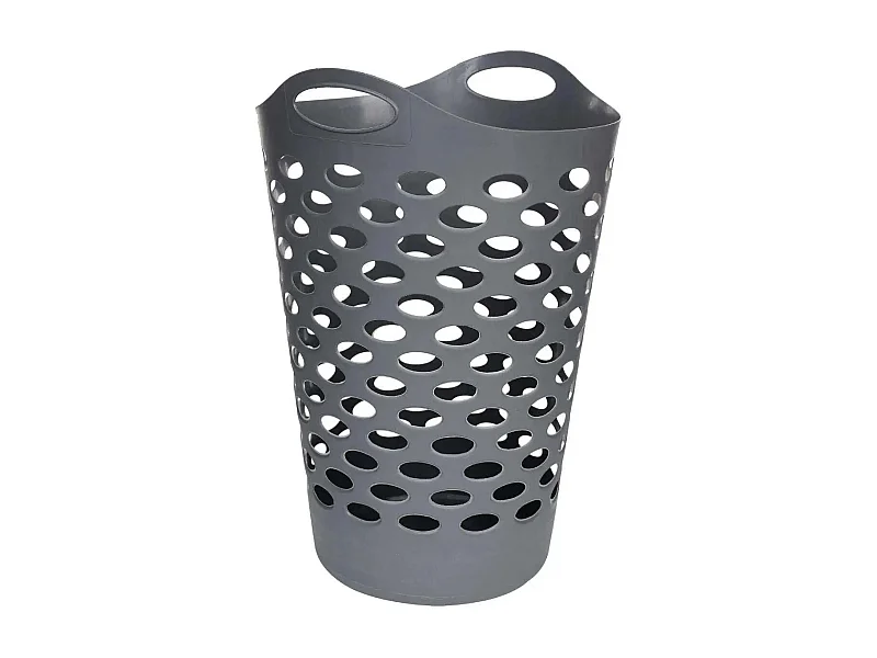 Panier à Linge "Flex" 60L Gris Béton