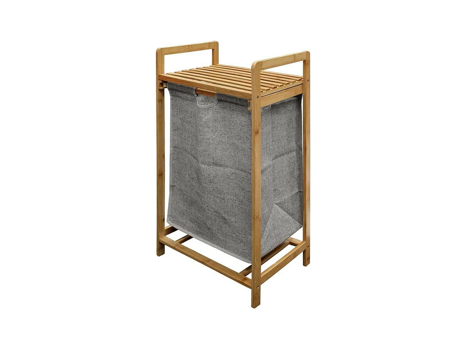 Meuble à Linge 1 Panier "Tao" 76cm Naturel