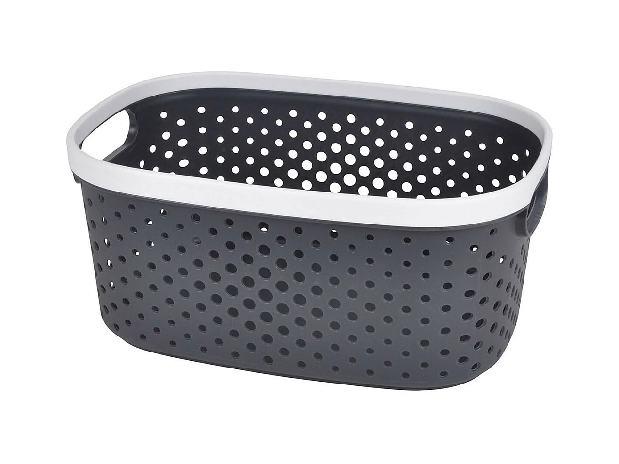 Panière à Linge "Ajourée" 8L Anthracite