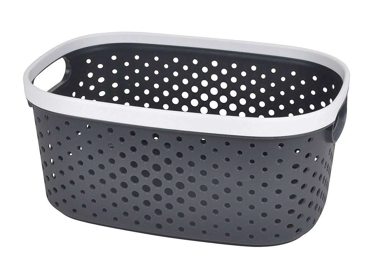 Panière à Linge "Ajourée" 8L Anthracite