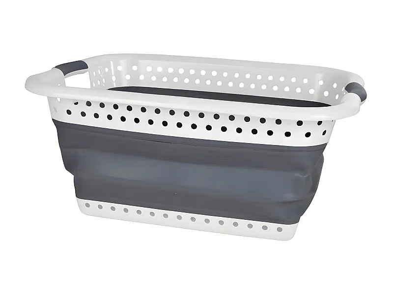 Panier à Linge "Rétractable" 37L Anthracite