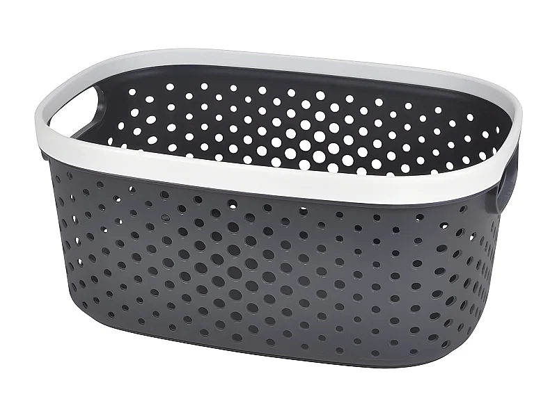 Panière à Linge "Ajourée" 3,5L Anthracite