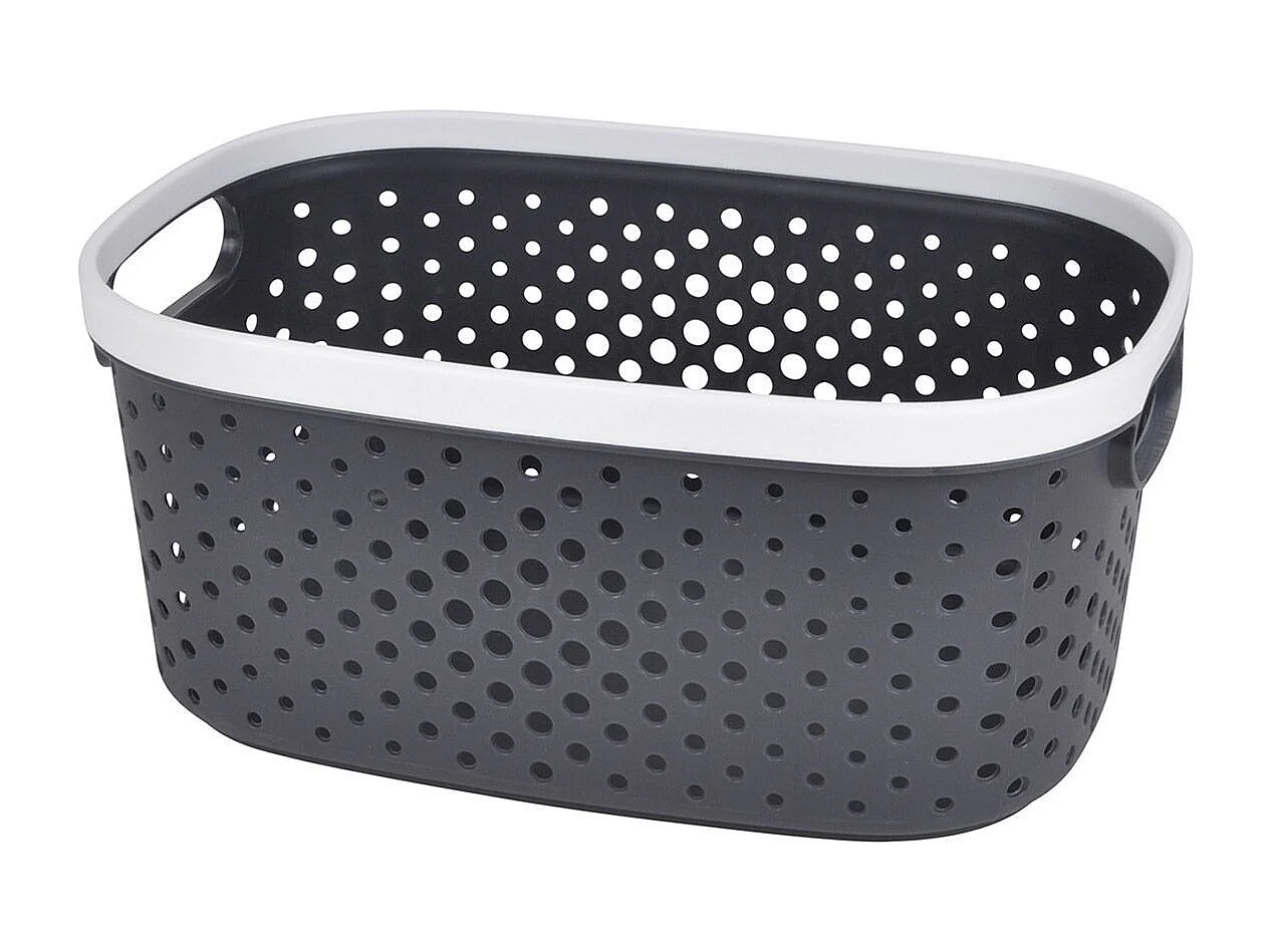 Panière à Linge "Ajourée" 3,5L Anthracite