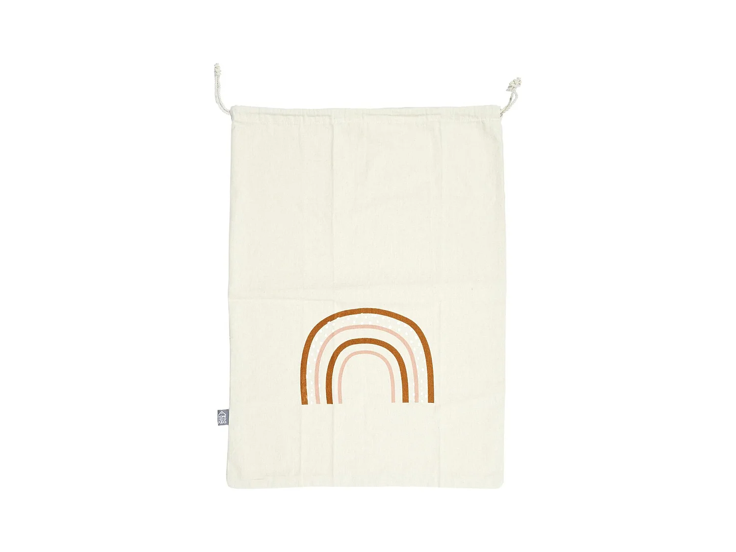 Sac à Linge en Tissu "Arc en Ciel" 50x70cm Beige