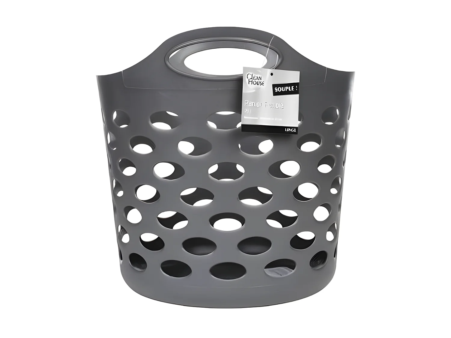 Panier à Linge "Flex" 28L Gris Béton