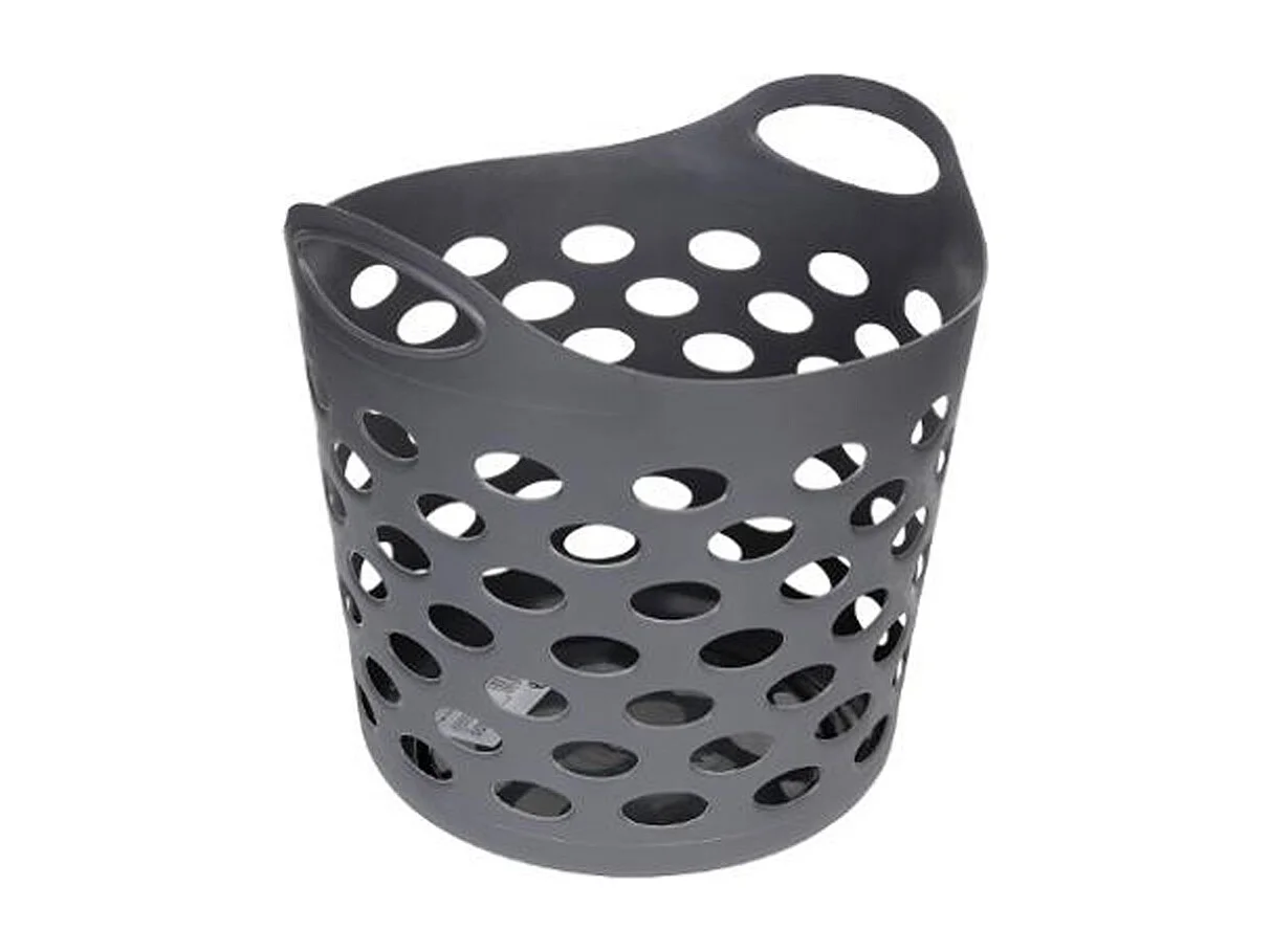 Panier à Linge "Flex" 28L Gris Béton