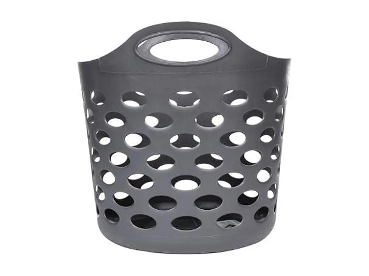 Panier à Linge "Flex" 28L Gris Béton