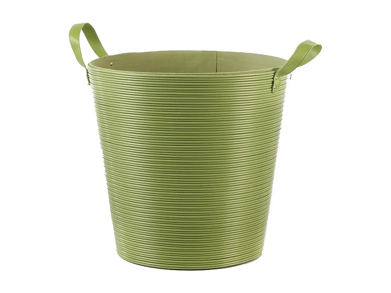 Panier à Linge Plastique Vert 40cm