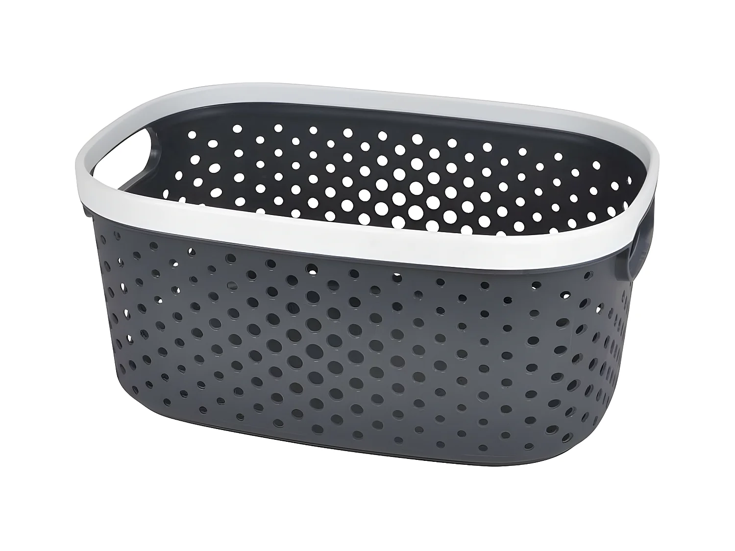 Panière à Linge "Ajourée" 15L Anthracite