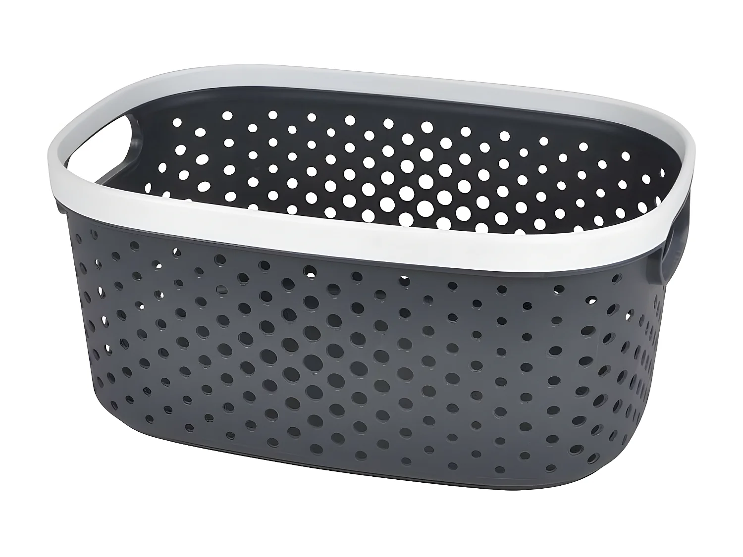 Panière à Linge "Ajourée" 15L Anthracite