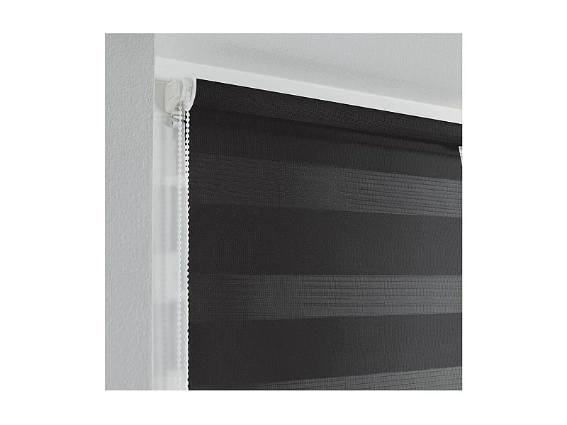 Store Enrouleur Jour Nuit "Daynight" 45x180cm Noir