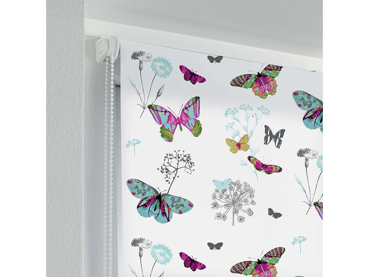 Store Enrouleur Tamisant "Butine" 45x180cm Multicolore