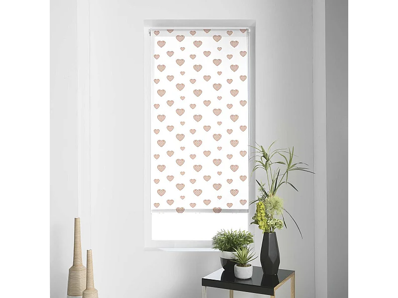 Store Enrouleur Tamisant "Piccolino" 45x180cm Or & Rose