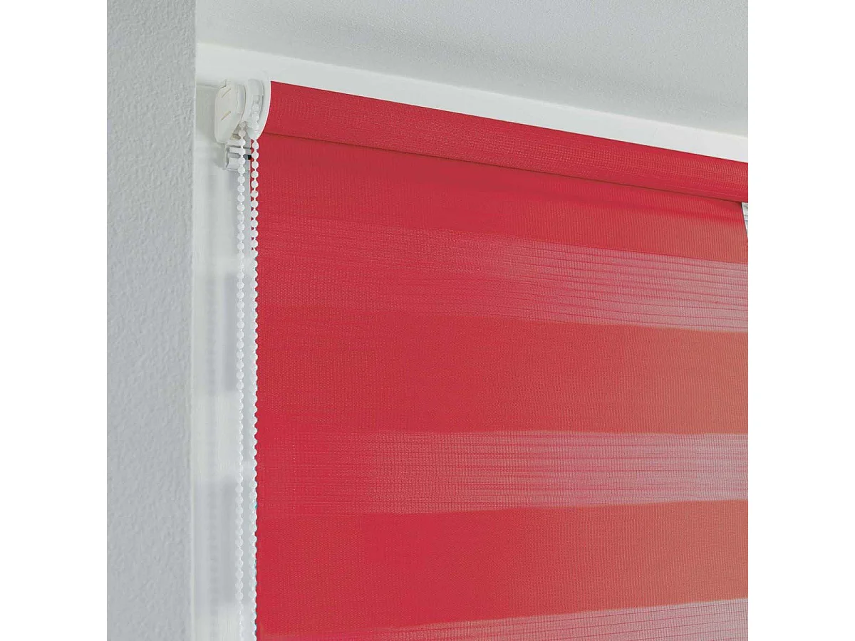 Store Enrouleur Jour Nuit "Daynight" 90x180cm Rouge