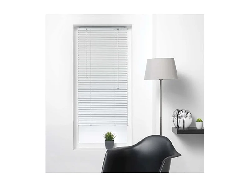 Store à Lamelles "Vénitien" 90x180cm Blanc