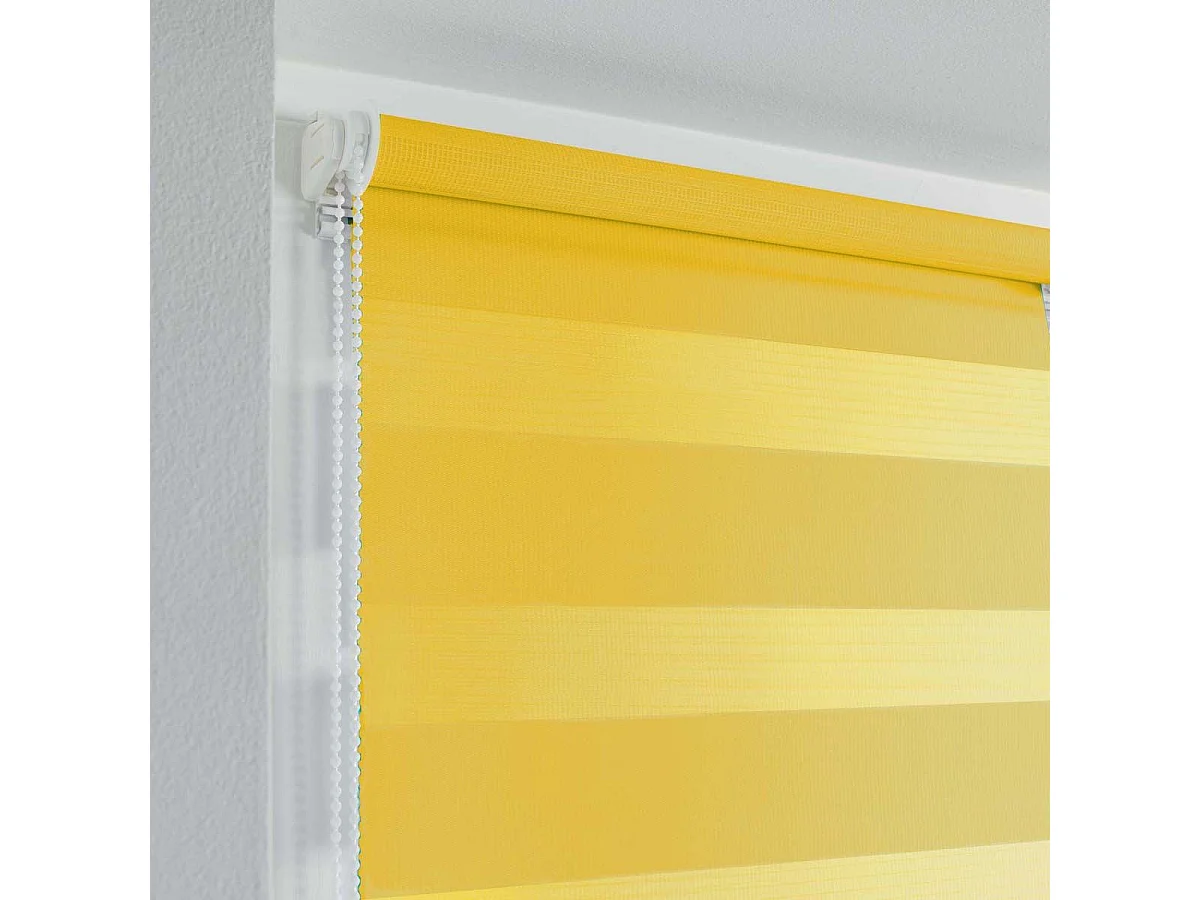 Store Enrouleur Jour Nuit "Daynight" 90x180cm Jaune