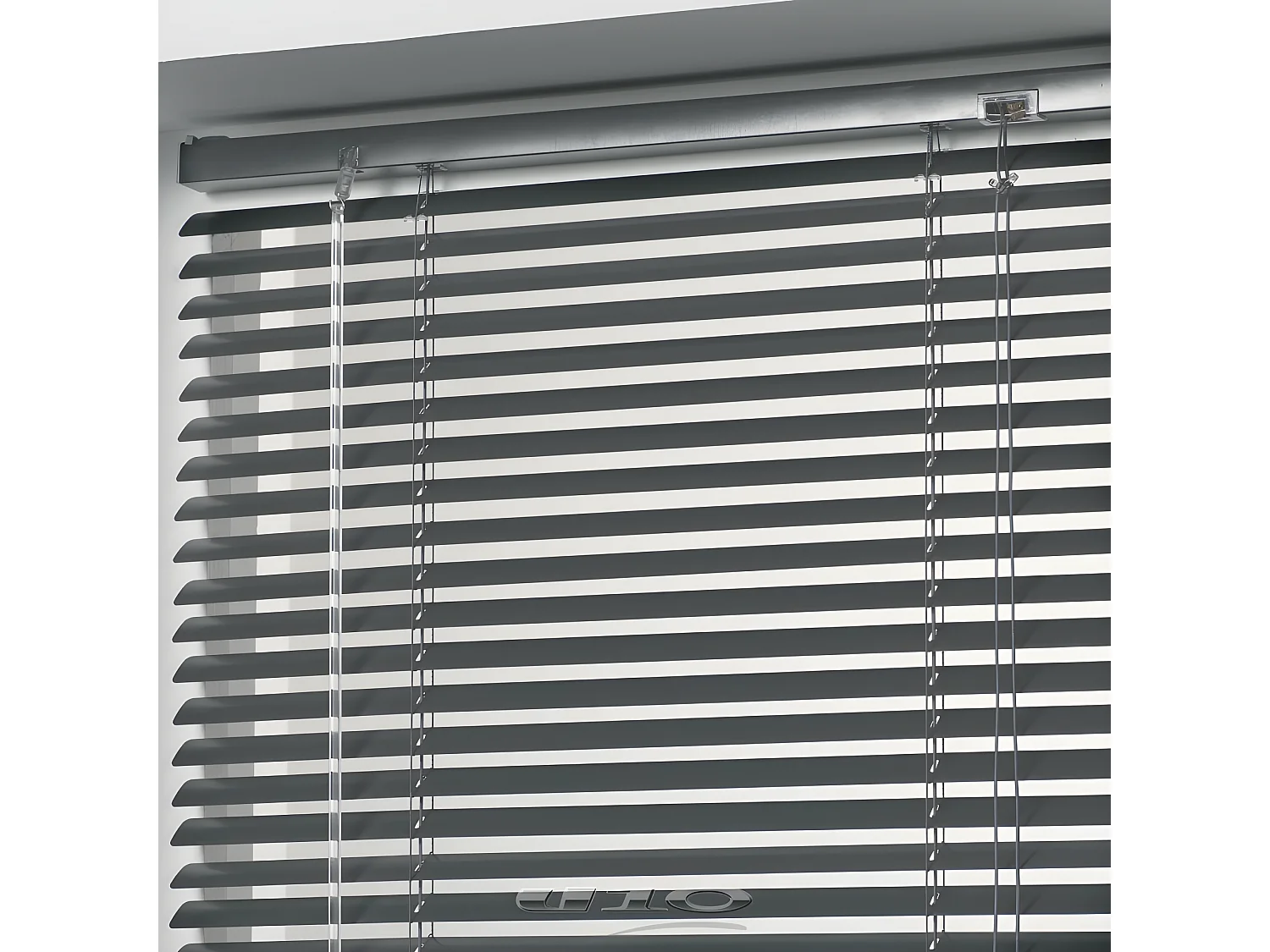 Store à Lamelles "Vénitien" 90x180cm Anthracite